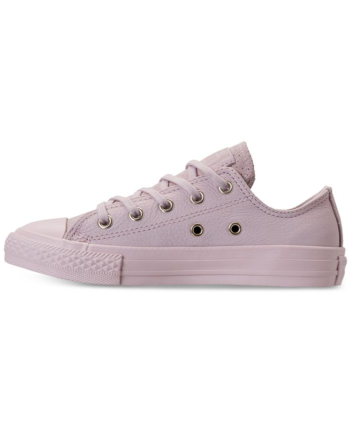 Converse Big Girls' Chuck Taylor All Star Leather Ox Casual Sneakers ...