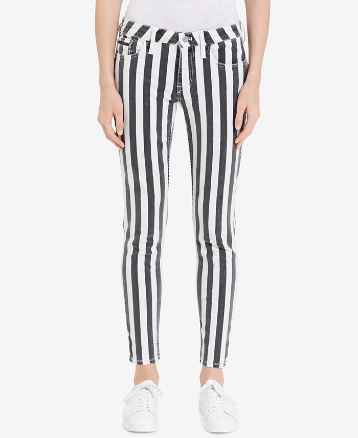Calvin Klein Jeans Striped Jeans - Macy's