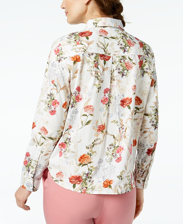 Marella Cherry Floral-Print Shirt - Macy's