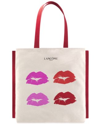 lancome pink tote bag