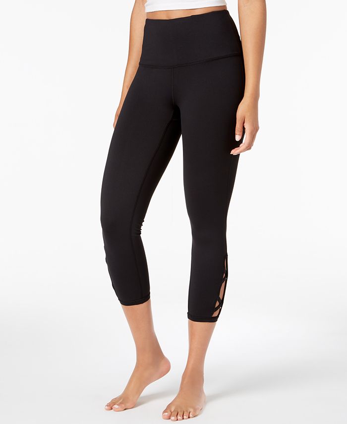 Gaiam Om High-Rise Cutout Capri Yoga Leggings - Macy's