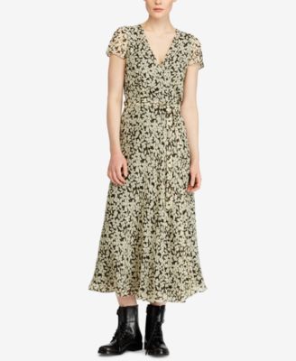 ralph lauren floral wrap dress