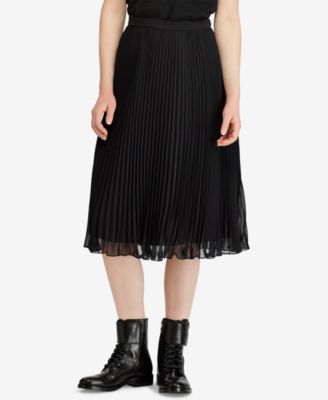 georgette pleated skirt