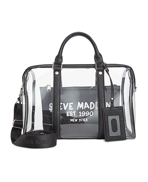 Steve Madden Daylin Clear Satchel Handbags & Accessories Macy's