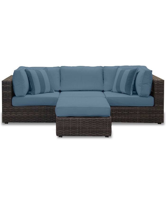 Furniture Viewport Outdoor 4Pc. Modular Seating Set (2 Corner Units, 1