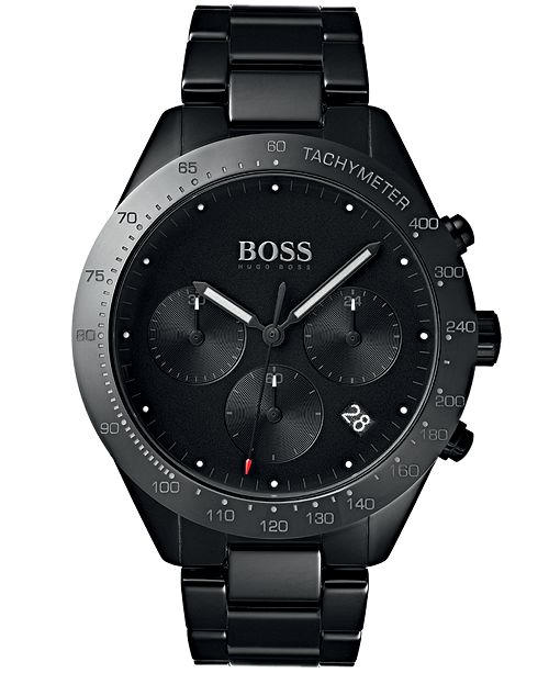 Boss Boss Hugo Boss Men S Chronograph Talent Black Ceramic Bracelet Watch 42mm Reviews All Fine Jewelry Jewelry Watches Macy S