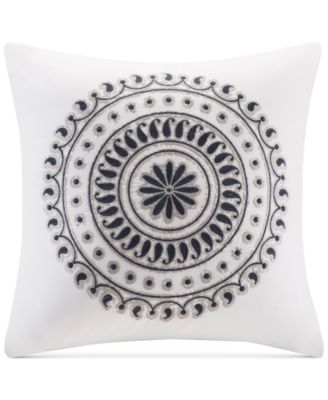 INK+IVY Fleur 18" Square Embroidered Decorative Pillow