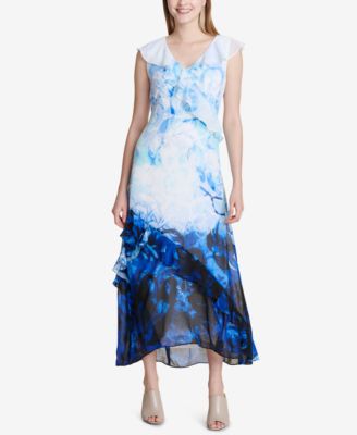 calvin klein blue ombre dress