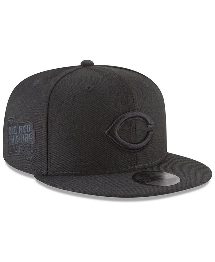 New Era Cincinnati Reds Blackout Ultimate Patch Collection 59FIFTY ...