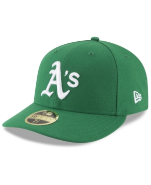 New Era Oakland Athletics Low Profile Ac Performance 59fifty Fitted Cap In Kelly Green
