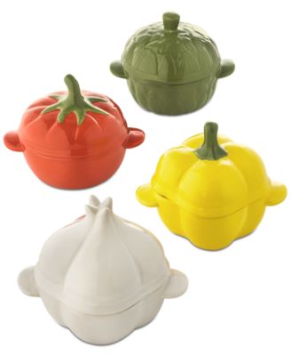Martha Stewart Collection - Set of 4 Vegetable Cocottes