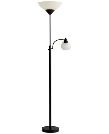 Adesso - Piedmont Black Floor Lamp