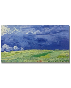 Trademark Global Vincent Van Gogh 'wheatfields Under Thundercloud' Canvas Art In No Color