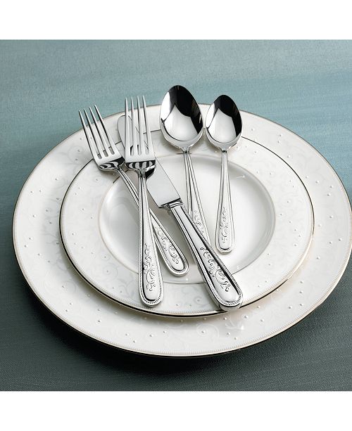 Lenox Opal Innocence Flatware Collection & Reviews Flatware Dining