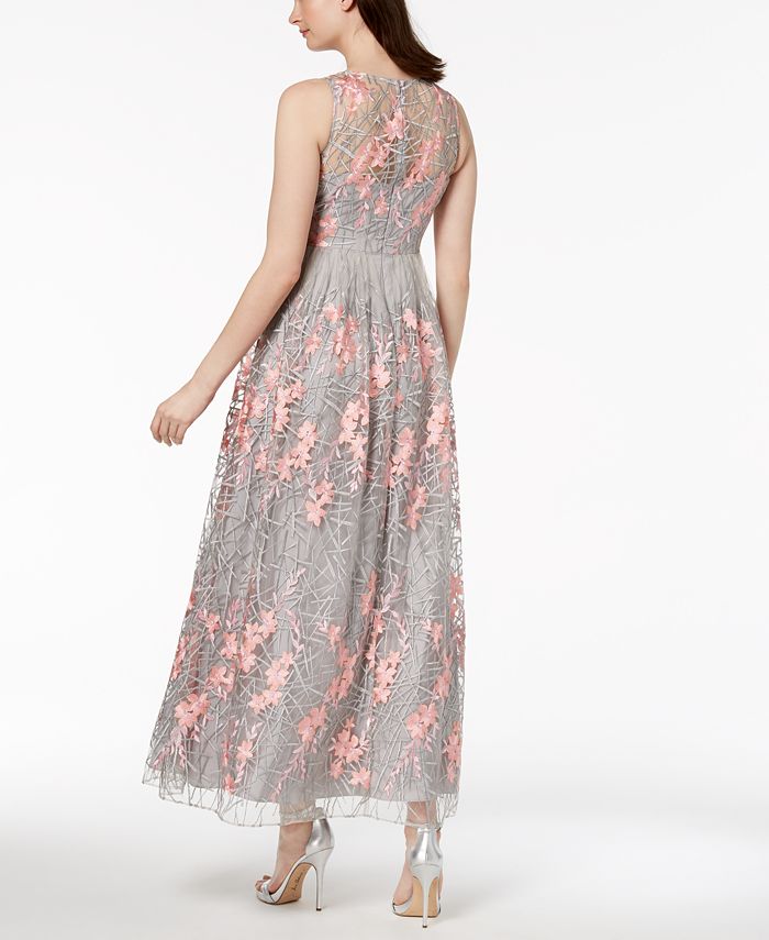 Adrianna Papell Embellished Embroidered Gown, Regular & Petites - Macy's