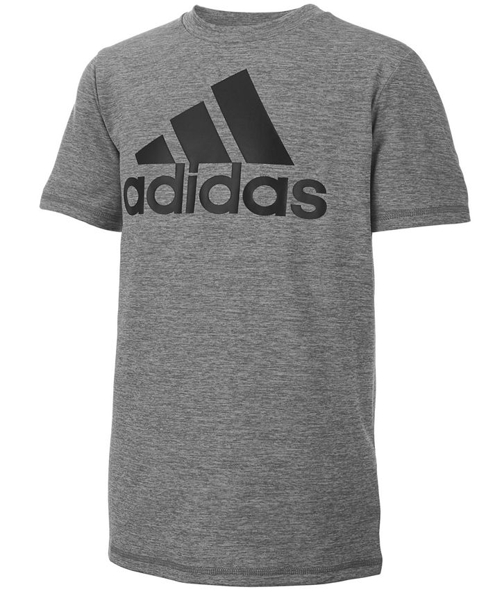 adidas Big Boys Short Sleeve Aeroready Melange Performance T-shirt - Macy's