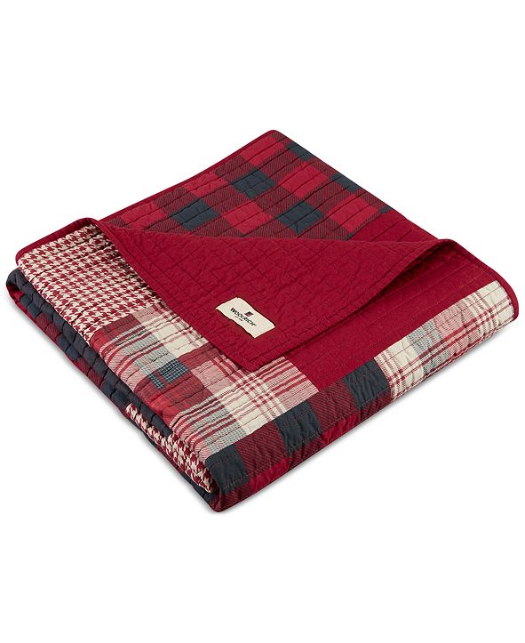 Woolrich Plaid Patchwork Quilted Throw & Reviews Blankets & Throws Bed & Bath Macy's