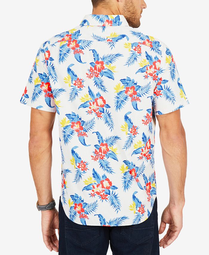 Nautica Men's Tropical-Print Shirt - Macy's