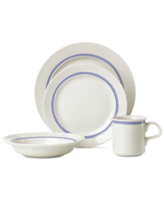 Dansk 16-Pc. Café Blanc Stripe Dinnerware Set