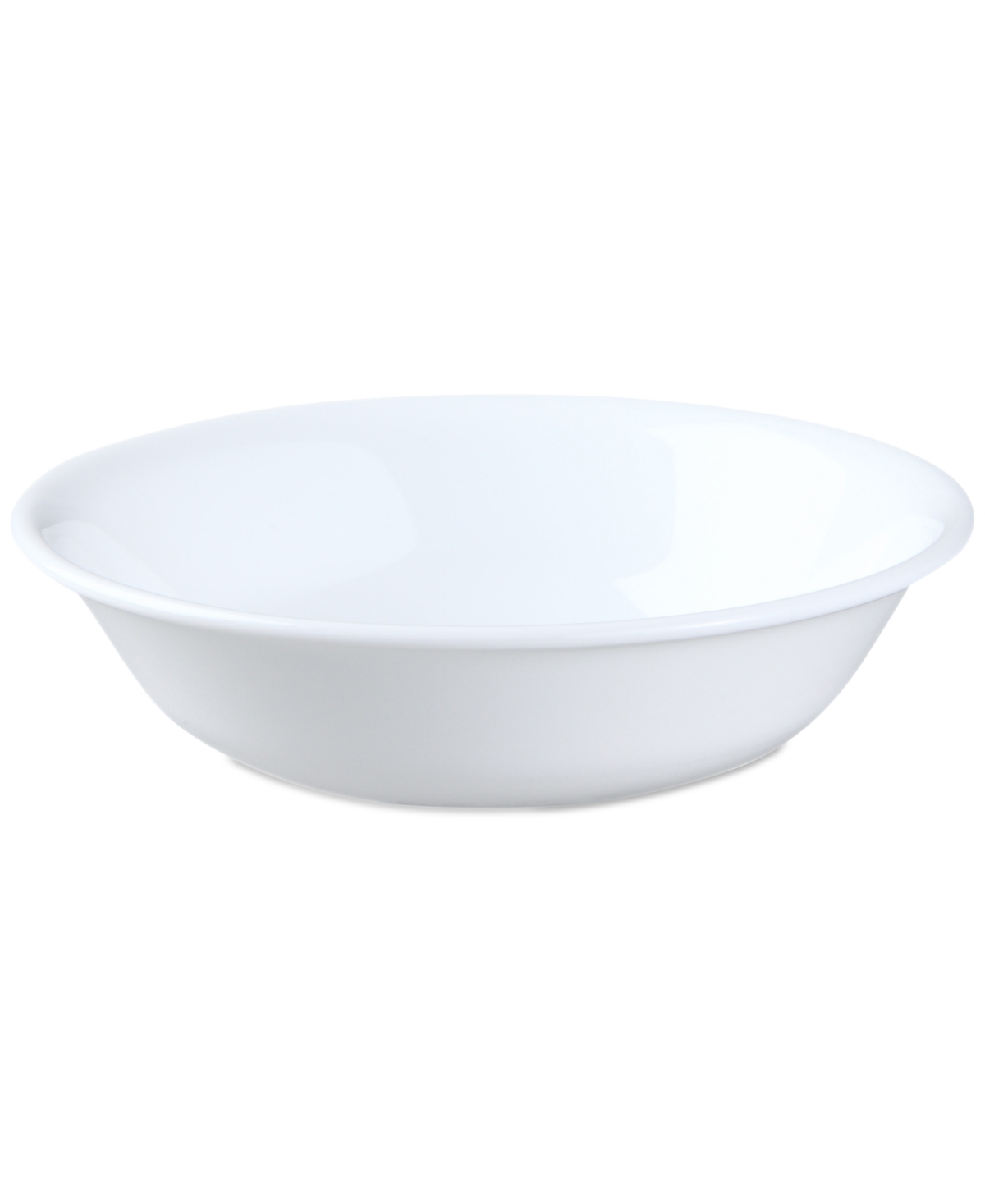 Round Frost White Dessert Bowl - White
