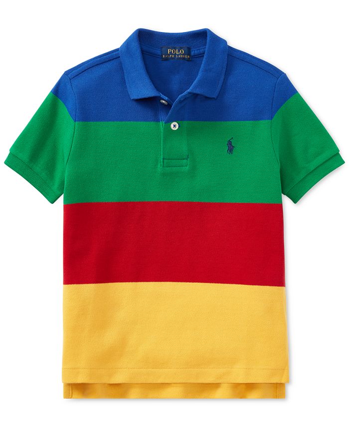 Polo Ralph Lauren Little Boys CP93 Striped Cotton Mesh Polo Shirt Macy's