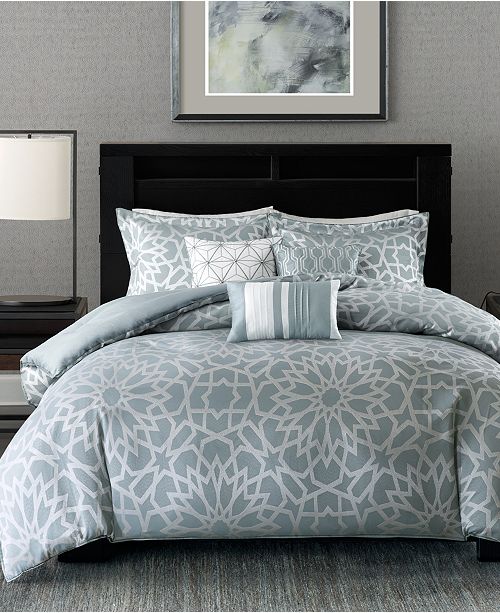 Madison Park Carlow 6 Pc King California King Duvet Cover Set