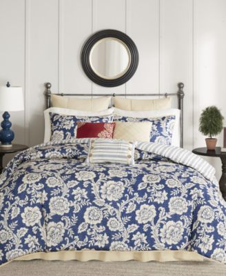 Madison Park - Lucy Cotton Reversible 9-Pc. California King Comforter Set