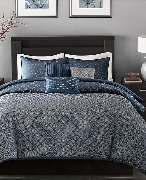 Madison Park Biloxi 6 Pc Full Queen Duvet Cover Set Reviews