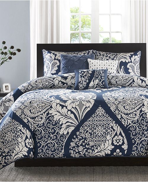 Madison Park Vienna 6 Pc King California King Duvet Cover Set