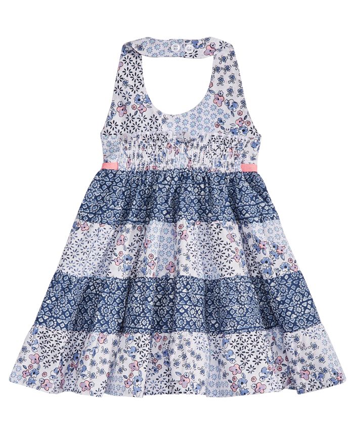 Blueberi Boulevard Baby Girls Tiered Ruffle Cotton Dress - Macy's