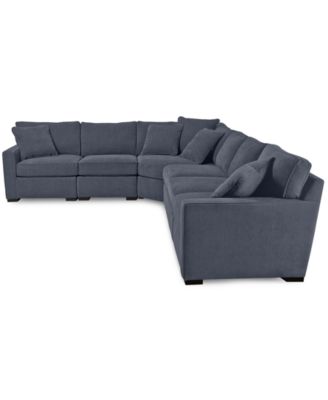 Radley 5-Pc Fabric Sectional with Apartment Sofa