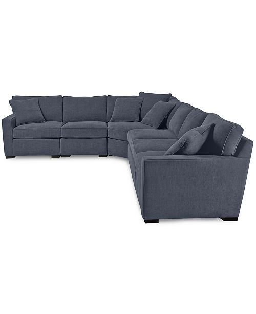 Furniture Radley 5Piece Fabric Sectional Sofa with