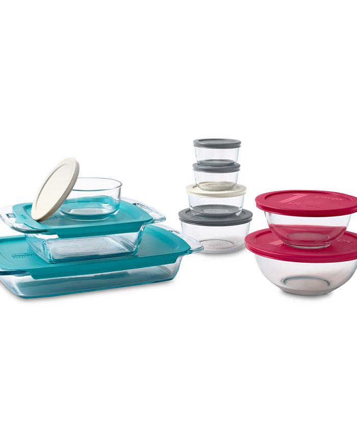 This Beloved 18-Piece Glass Pyrex Set Is $10 Off Right Now