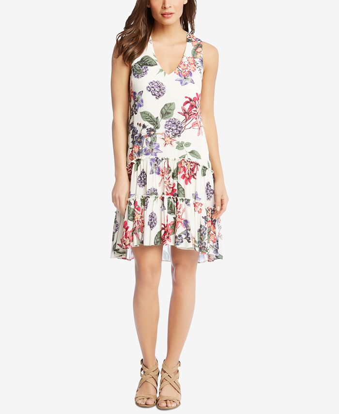 Karen Kane FloralPrint DropWaist Dress Macy's