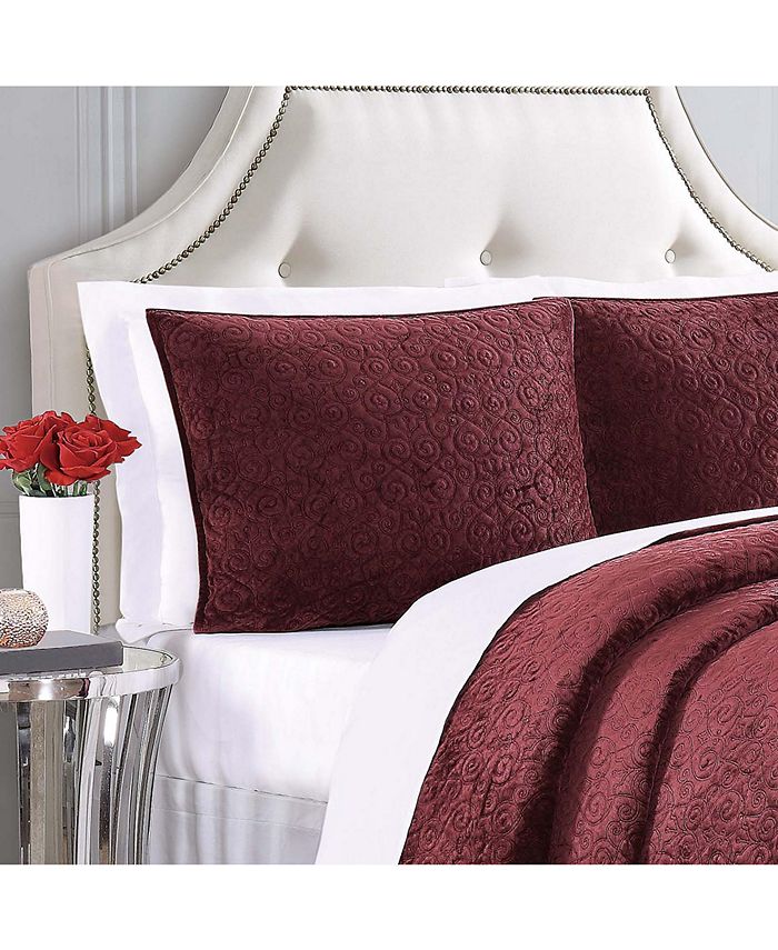 Charisma Regent Velvet Full/Queen Coverlet Macy's
