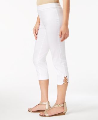 JM Collection - Ring-Hem Capri Pants