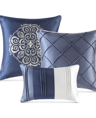 Blaire Faux-Silk 7-Pc. Comforter Set, Queen