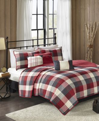 Ridge Herringbone 6-Pc. Quilt Set, Full/Queen