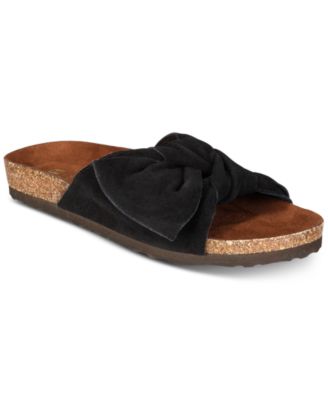 white mountain bow footbed sandals