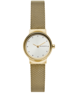 image of Skagen Women-s Freja Gold-Tone Stainless Steel Mesh Bracelet Watch 26mm