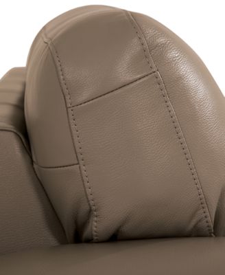Orid 84" Leather Roll Arm Sofa, Created for Macy's