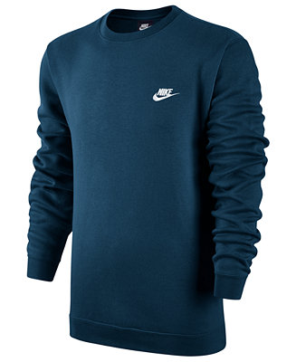 Nike Men's Crewneck Fleece Sweatshirt - Macy's