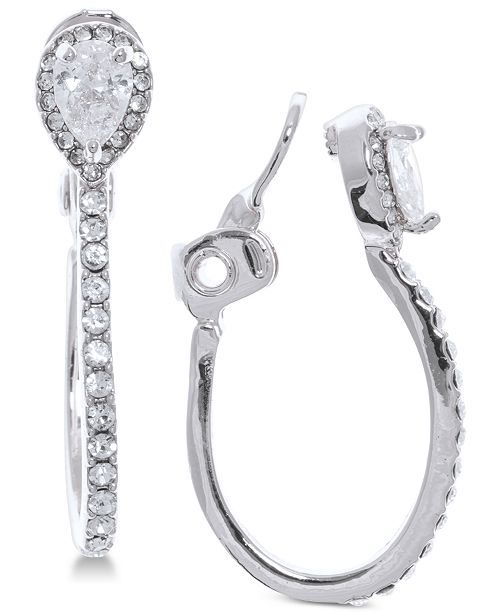 Anne Klein Crystal E Z Comfort Clip On 1 Hoop Earrings Reviews