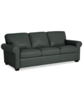 Green Leather Sofas Couches Macy S