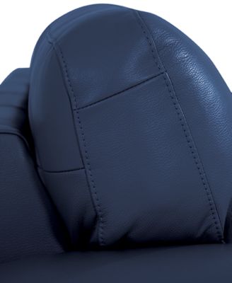 Orid 84" Leather Roll Arm Sofa