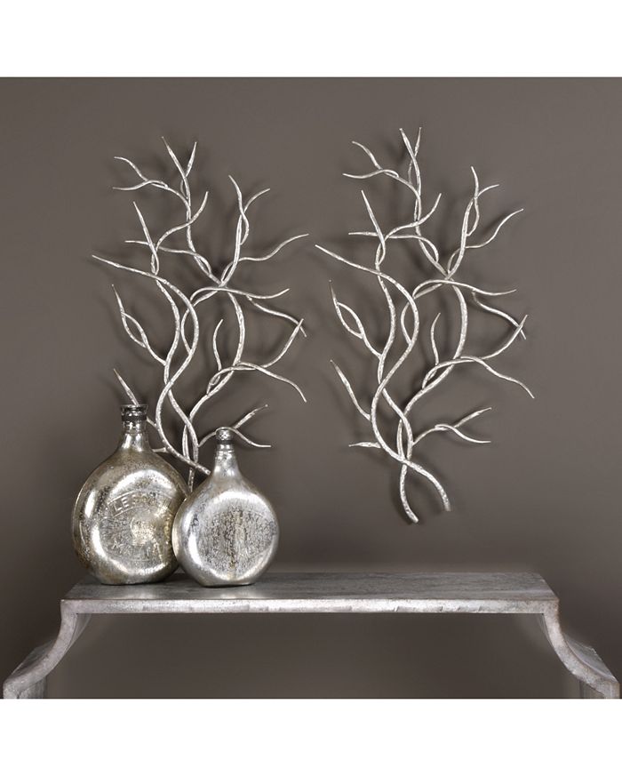 Uttermost - Silver Branches 2-Pc. Wall Art Set