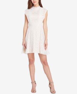 tahari lace fit and flare dress