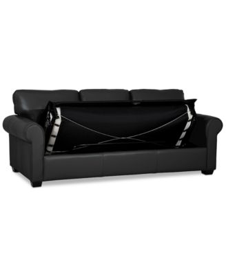 Orid 84" Queen Leather Roll Arm Sleeper