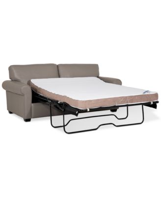 Orid 77" Full Roll Arm Leather Sleeper