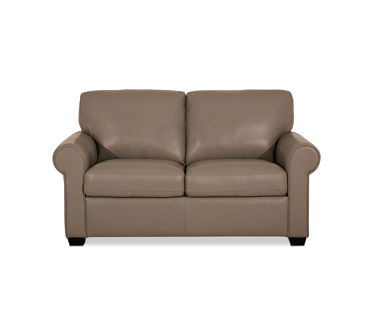 Orid 59" Leather Roll Arm Loveseat, Created for Macy's